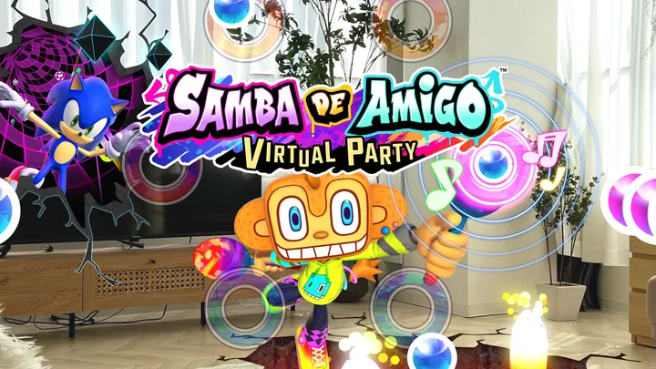 Samba de Amigo: Virtual Party cover artwork from the official Meta shop page